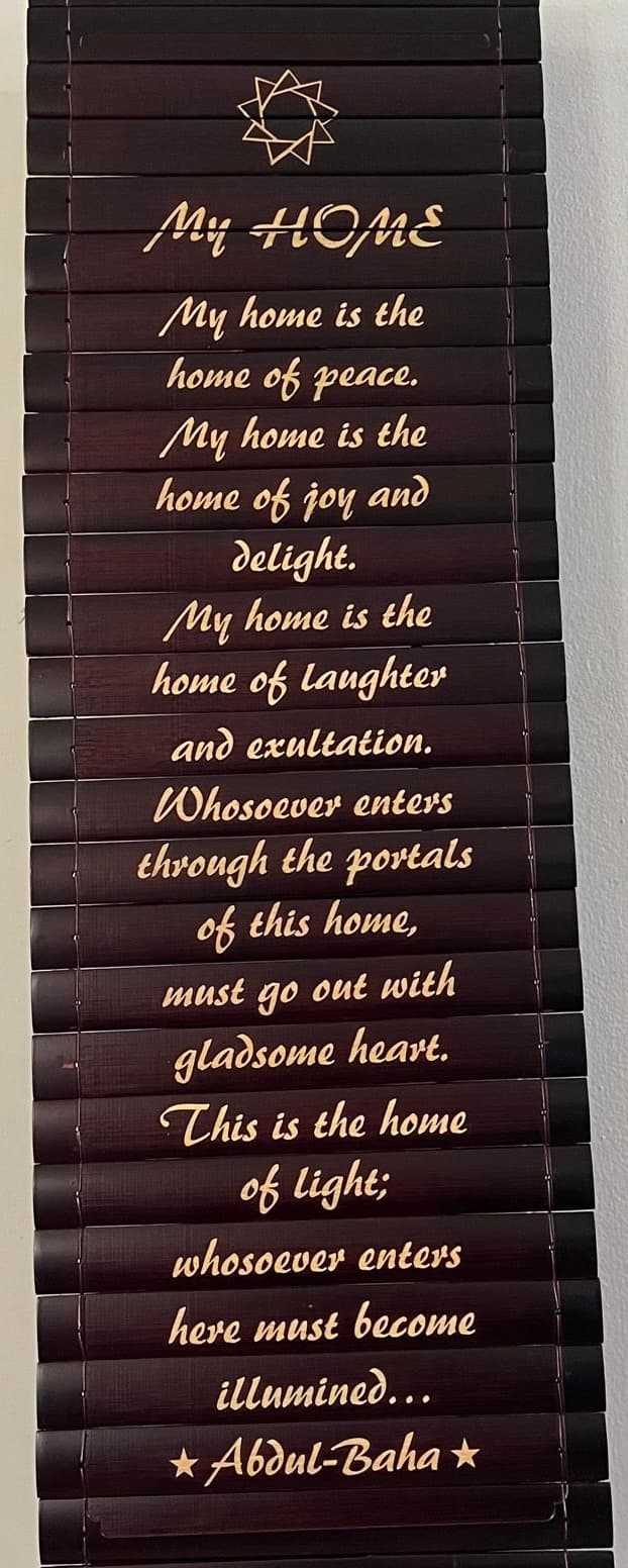 Bamboo Scroll - My Home (English)